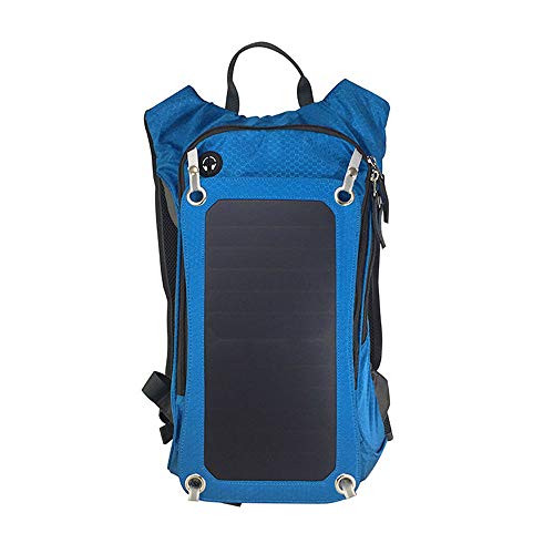 LXXYJ Mochila Solar al Aire Libre  25L de Senderismo con Paneles solares y Puerto USB
