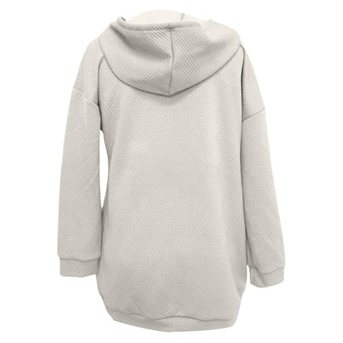 Robe pull femme style sweat à capuche casual décontracté - 3