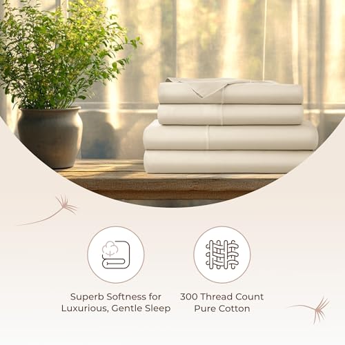 Image of Whisper Organics 100% Organic Cotton Bed Sheets with Deep Pocket 3 Pc. Set
