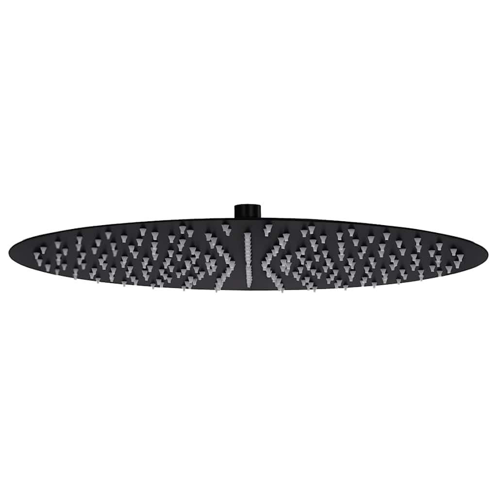 Alcachofa de ducha de acero inoxidable de 40 cm, redonda, color negro, cabezal de ducha con 234 boquillas antical, ducha de alta presión, ahorro de agua, tipos de chorro de masaje para baño
