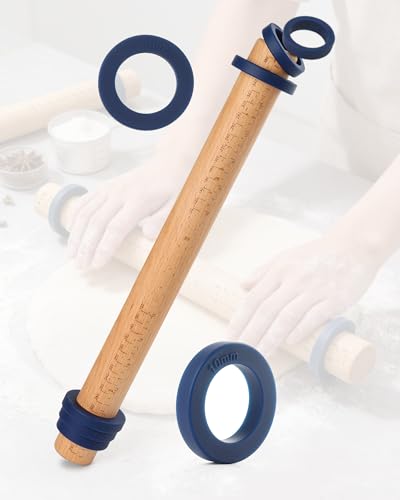 Acual Mattarello in Legno di Faggio, Mattarello con Spessori e