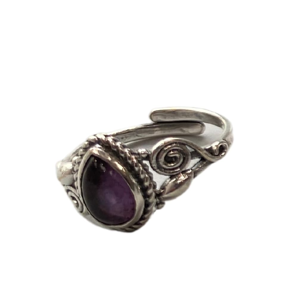 VIE Inverted Droplet Ring, Amethyst