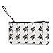 Produktbild Lawenp Australische Rinderhunde White CanvasCoin Purse Make Up Bag Kleine Kosmetiktasche Handytasche mit Griff für Frauen Mädchen