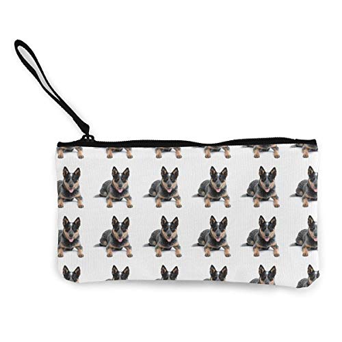 Preisvergleich Produktbild Lawenp Australische Rinderhunde White CanvasCoin Purse Make Up Bag Kleine Kosmetiktasche Handytasche mit Griff für Frauen Mädchen