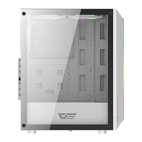 Gabinete Gamer Aigo DarkFlash DK151, RGB, Mid-Tower, Lateral de Vidro, Com 3 Fans, Branco, DK151-WH