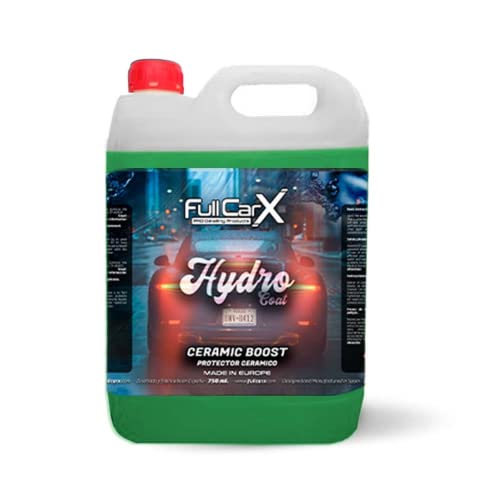 AutoFullCar – Hydro Coat Tratamiento Cerámico Hidrofóbico Coche 5 Litros | Sellador Rápido Antilluvia | Protege Pintura, Llantas, Cristales | Brillo y Repelencia al Agua
