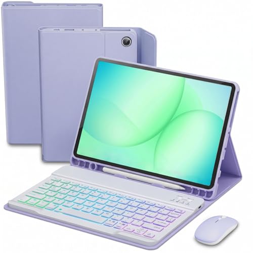 Funda con teclado para Samsung Galaxy Tab A9 Plus que soluciona la escritura lenta en pantalla