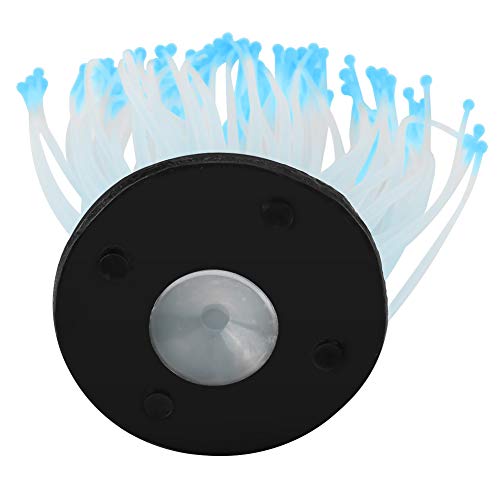 CYSFETENA Vivid Artificial Korallen Deko Blau, Silikon Seetang Korall Aquarium, Flexibles Aquarium Deko für Fisch Tank Nachtlicht, Aquarium Fantasy Deko Unterwasser Landschaft
