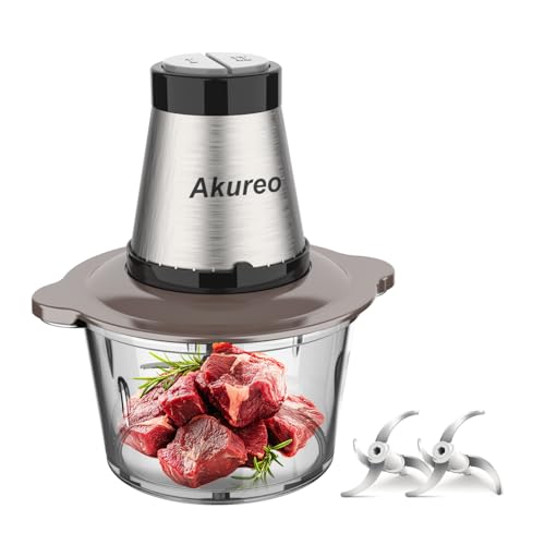 Comparison: Best Xxcc Food Processor Price In Bihar 10 Akureo Kitchen in the Box Mini Food Processors, Electric Food Chopper with Meat Grinder & Vegetable Chopper - 2 Sets of Bi-Level Blades for Fruits/Meat/Nuts