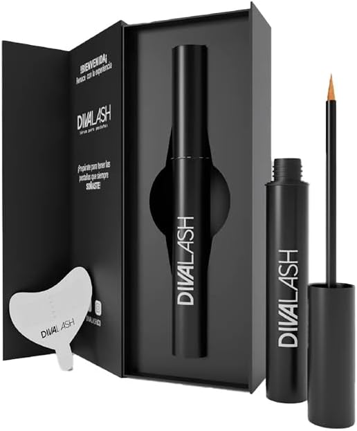 Divalash Lash Growth Serum – Longer, Thicker & Healthier Eyelashes, Natural Lash Growth Peptides, 4.2 mL, Visible Results in 3-6 Weeks