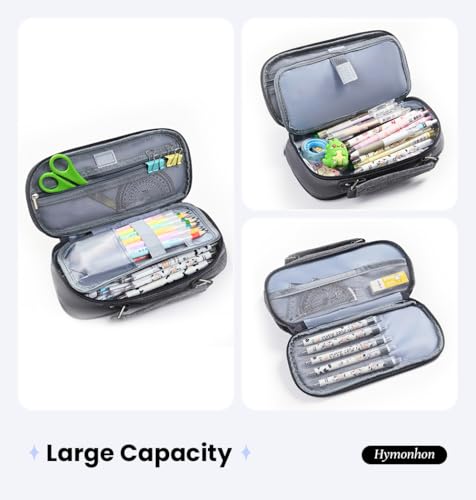 Image of Stray Merch Large Capacity Pen Pouch Bag Stationery Storage Bag Marker Pen Organizer 3 Compartments