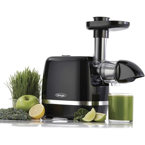 Omega Juicer H3000R Slow Masticating Extractor, 150-Watt, Black by Omega - Used condition - US$72.10