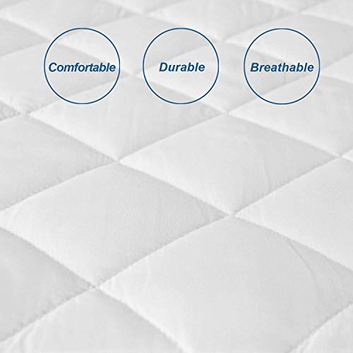 Moonsea Rv Short Queen Mattress Topper Pad Protector Waterproof, Absorbent 60 Inch X 75 Inch Mattress Pads Quilted Fitted Mattress Protector, Short Queen Mattress Cover For Rv Queen Bed thumb #1