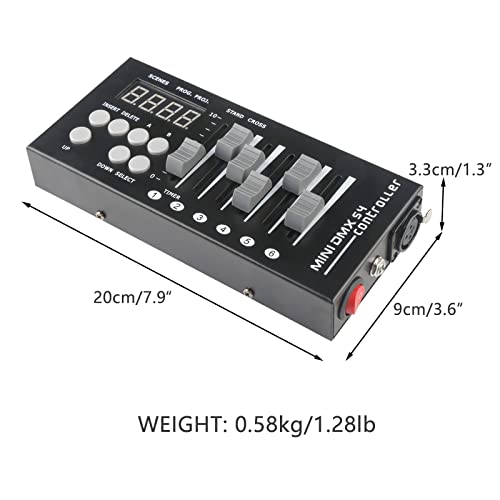 Dmx Controller For Dj Lights, 54 Channel Dmx Light Controller For Live House, Dmx 512 Controller For Light Shows, Dmx Controller Mini Be Use For Party And Bar. #TOP3