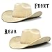 FLUFFY SENSE. Cowboy Hat for Women and Men with Shapeable Wide Brim - Felt Cowboy Hat Cattleman Western Hats for Cowboys and Cowgirls (as1, Alpha, m, l, Buckskin Tan)