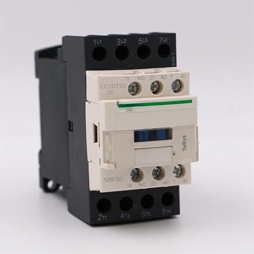 JFQOWCMP LC1DT25GD DC Contactor 4P 4NO LC1-DT25GD 25A 125V DC Coil