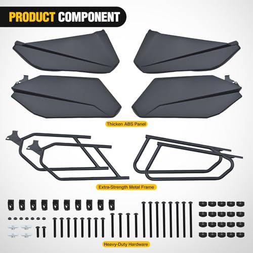 Image of Nilight Lower Door Panels, Lower Door Inserts Compatible with Can Am Maverick X3 MAX XRS /R TURBO /XDS TURBO 2017-2025(4 Doors, Front & Rear)
