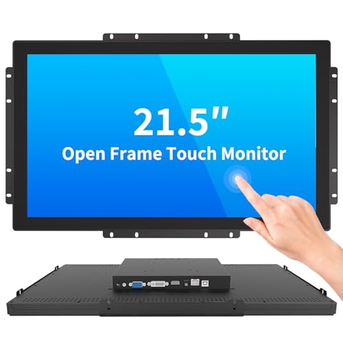 Image of 21.5 Inch Open Frame Touch Monitor, PCAP 10-Point Touch Industrial Touchscreen Monitor, with HDMI /VGA /DVI Interface, Active Matrix TFT LCD,LED Backlight, with VESA Mount