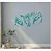 Produktbild Scharfe Wolfsaugen S Animal Series Vinyl Wandbild Beast Wild Animal Art Design Für Home Living Room Decor 57 * 102.Cm.