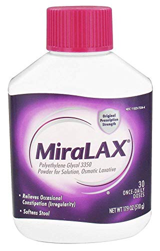 MiraLAX 30-Day Laxative Powder - 17.9 oz (Pack of 2)