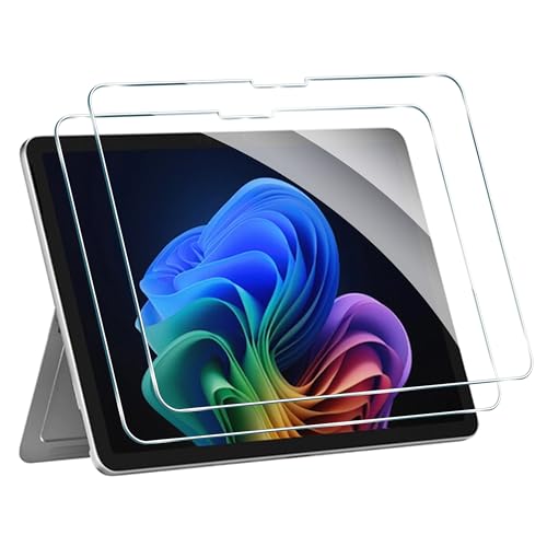 Rojeuinn 2 Piezas de Vidrio Templado Protector Compatible con Microsoft Surface Pro 12,dureza 9H, Protector de Pantalla HD