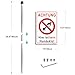 Goodvia Hundekot Verboten Schild mit Pfahl Aluminium Hier Bitte Nicht Hundekot Verboten Aluminium 20x30cm (Format A4) von Goodvia