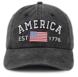KKMKSHHG 4th of July American Flag 1776 Hats for Men Women, 250th Anniversary USA Baseball Cap, Military Veteran Patriotic Birthday Gifts for Army Husband Dad