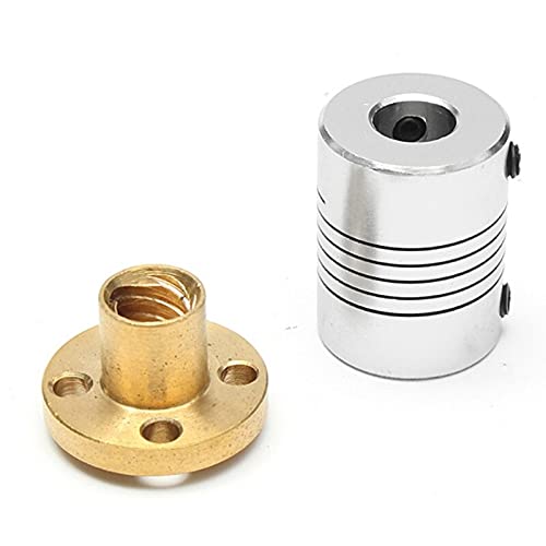 Lysee 3D Printer Parts & Accessories - 17 Stepper Motor Z-Motor+ 400mm Trapezoidal Lead Screw, Stepper Motor Rails for 3D Printer, Stepper Motor Rails - (Color: Silver)