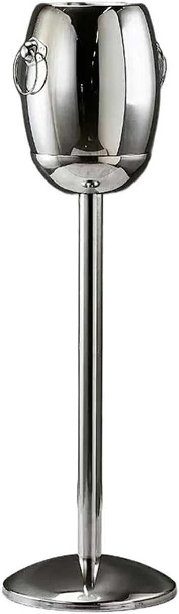 Ice Bucket Creative Stainless Steel Ice Bucket With Stand For Champagne, Beer, And Beverage Champagne Bucket(Large)