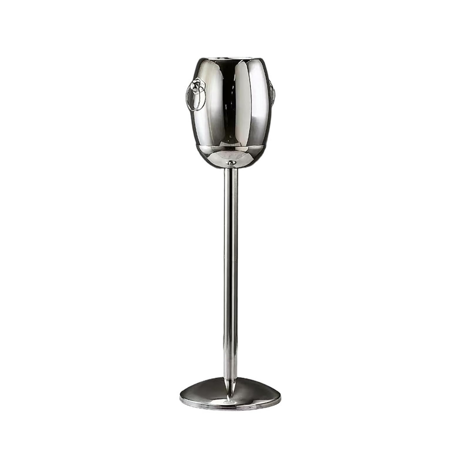 Lijiaxiuyc-101 ice bucket Creative Stainless Steel Ice Bucket With Stand For Champagne, Beer, And Beverage champagne bucket(Large)