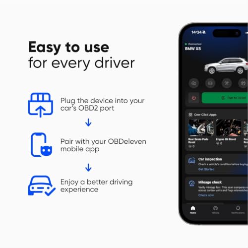 Image of OBDeleven 3 OBD II Diagnostic Scanner for VW, Audi, Seat, Cupra, Skoda, BMW, Mini - Bluetooth Device, Android & iOS Compatible (Device + Pro Plan)