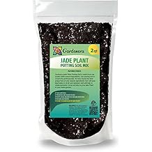 GARDENERA Premium Potting Soil Mix for Jade Plants - 2 Quart - A Perfect Combination of Organic Ingredients for Strong and Healthy Growth