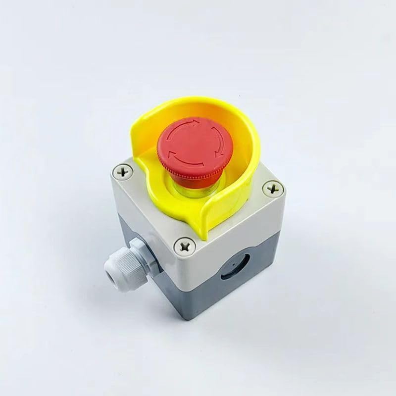 1 PC Zoomlion Pump Truck Leg arm Conversion Operation Box Sany Pump Horn Emergency Stop Mushroom Head Tianyi TYX1 Switch (Leg arm Conversion (with Key))
