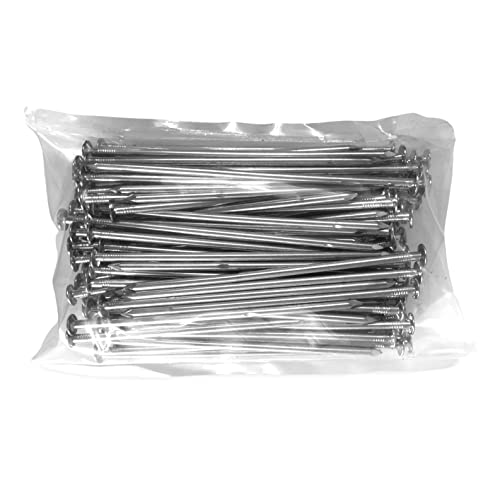 USA MADE Synthetic Grass Landscape, 5.5" Turf Nails / Stakes, 5 lbs Galvanized Boxed Spikes for Securing Artificial Turf & No Dig Edging Products (AVERAGE 25% MORE NAILS!) Approximately 150 Nails