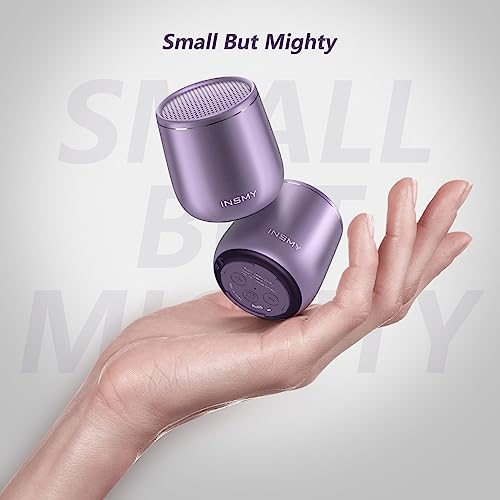 Image of INSMY C17-MAX, Waterproof Small Bluetooth Speaker, Rich Audio, Pairing, Portable, Handheld, Purple