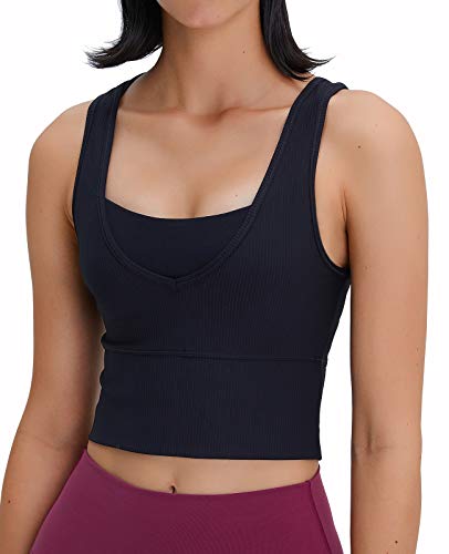 Regatas cropped femininas sem mangas, blusa cropped branca reversível para treino de ioga e fitness,