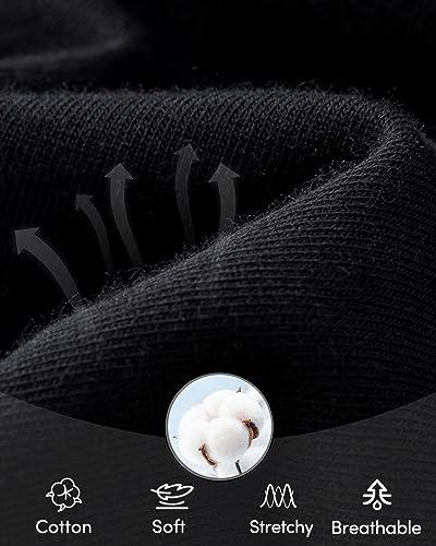 Domee Teenager Unterhosen Mädchen Unterwäsche Slip Baumwolle 10er-Pack Schwarz 164-170 (Herstellergröße XL)