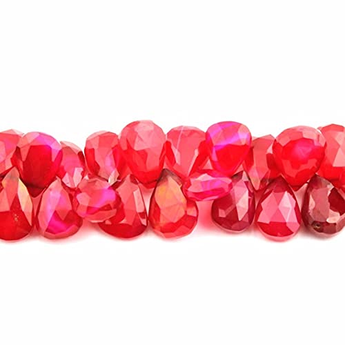 Perles Calcédoine Rose facettées de qualité supérieure pour joaillerie fine