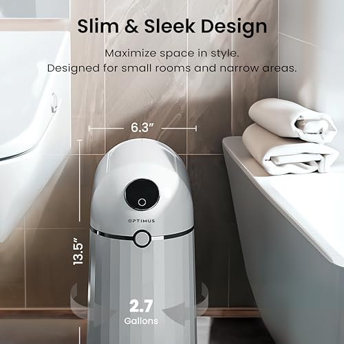 Image of Automatic Trash Can, Self Sealing and Self-Changing Smart Trash Can, Motion Sensor, Touchless Garbage can with lid for Kitchen Bathroom Office, 6 Refill Bag Rings (Neos)