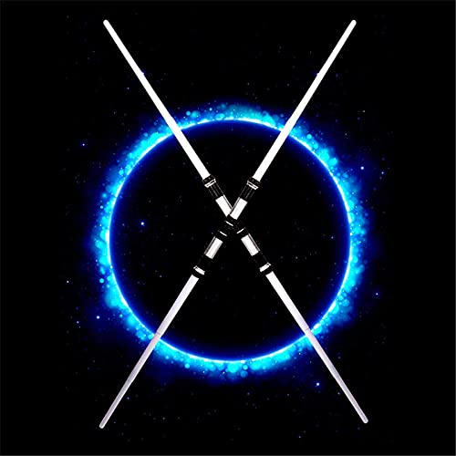 HXGAA Pacote com 2 sabres de luz, interruptor de 7 cores pode ser emendado, Sound FX (sensível ao mo