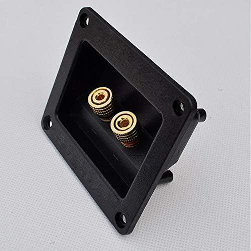 Davitu Electrical Equipments Supplies - Speaker high-grade B-pillar two-position junction box connector Pure copper column Audio Amplifier enthusiast DIY accessories - (Color: black)
