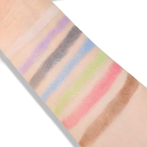 Boobeen Eyeshadow Loose Powder, Glitter Shadow Powder Stick For Eyes, Metallic Creamy Eye Shadow Powder For Eye Brightener Makeup #TOP4