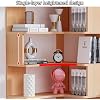 Corner Shelf, Corner Bookshelf, L Shaped Book Shelf Storage Organizer, Large Open Shelf Bookcase, Display Shelves, for Small Space, Bedroom, Study Room(L60xW40xH128cm)