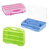 Schöne Kunststoff Mehrzweck-Box mit 7 Fächer, sortiert
