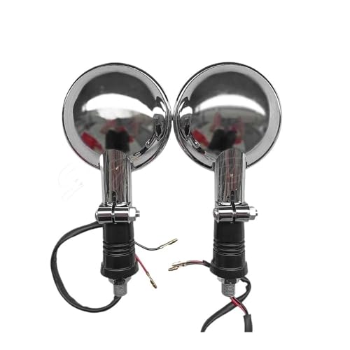 Intermitentes de Moto con Acabado Cromado Luces de Señalización para Yamaha Virago VMAX 6