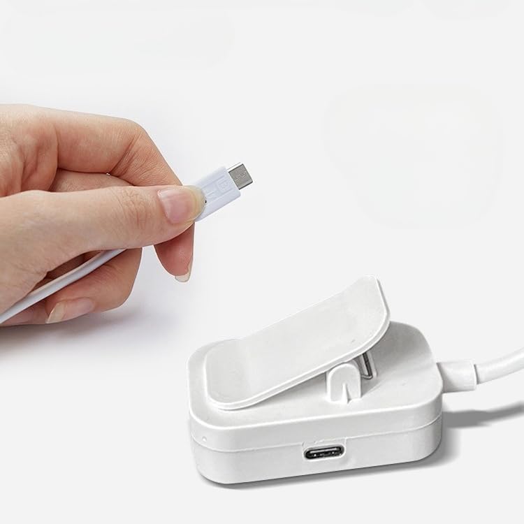 Night Light Reading Lamp USB Rechargeable Lights with 3 Colors Adjustable Flexible Book Light for Night Reading Bedside Work (White)