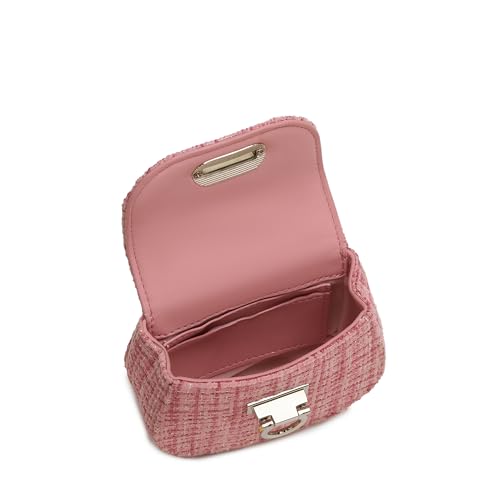 Image of Miraggio Fate Micro Crossbody Bag For Women | Tweed Texture Mini Sling Bags With Detachable Chain | Gift Items For Women
