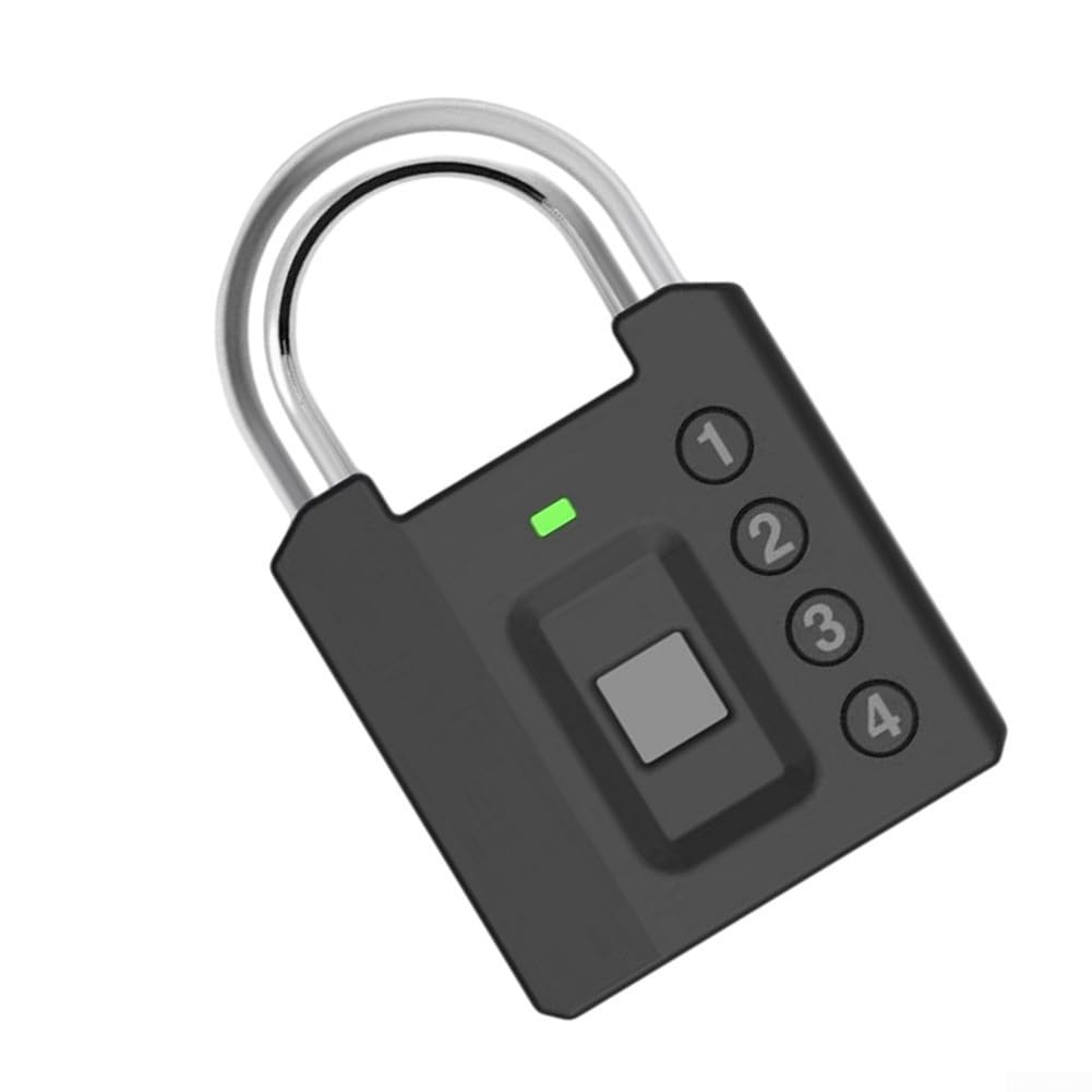 Candado inteligente impermeable con contraseña para aplicación Tuya con llave para acceso y capacidad de almacenamiento de 100 códigos en color plateado para puerta al aire libre, valla de puerta