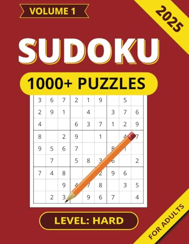 Sudoku Puzzle Book: 1000+ Hard Level Games For Adults and Teens, ...