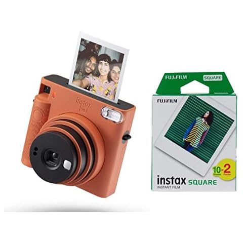 instax Square SQ1 Sofortbildkamera, Terracotta Orange & Square Film Cover